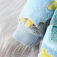 thumbnail image 6 of PINQI Baby Boys Fleece Dinosaur Jumpsuits Padded Fuzzy Zip up Hooded Bodysuits New Born Winter Warm Plush Romper Clothes, 6 of 8