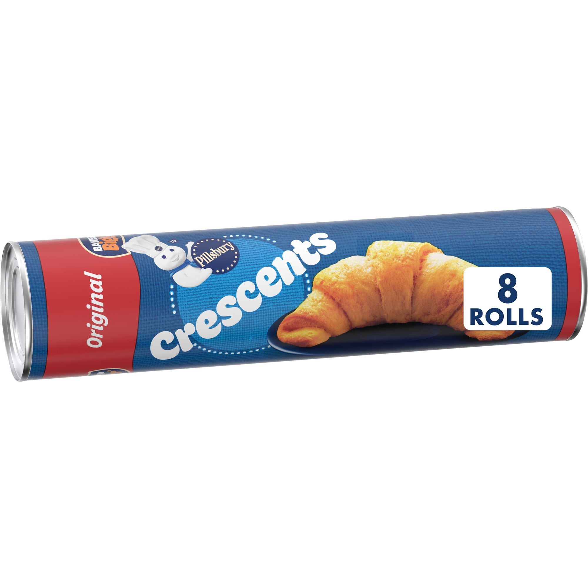Pillsbury Crescent Rolls, Original Refrigerated Canned Pastry Dough, 8 Rolls, 8 oz
