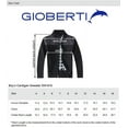 thumbnail image 7 of Gioberti Boy's Knitted Full Zip Cardigan Sweater with Soft Brushed Flannel Lining, 7 of 7