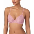 thumbnail image 3 of DKNY womens  Deco Lace Unlined Bra, 34C, Purple, 3 of 4