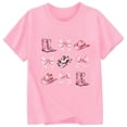 thumbnail image 3 of Lullu Girls Graphic Tee Cowgirl Round Neck Short Sleeved T Shirt Summer Tee, Sizes 1-13, 3 of 3