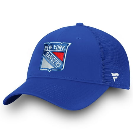 New York Rangers Fanatics Branded Elevated Core Trucker Adjustable Snapback Hat - Blue -