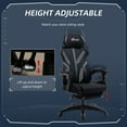 thumbnail image 4 of Vinsetto Gaming Chair, Reclining Computer Chair with Footrest, Black, 4 of 10