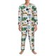 thumbnail image 3 of Balery Back To School A Pijama para Hombre de Dos Piezas con Manga Larga, Conjunto de Dormir y Descanso Suave con Bolsillos-Medium, 3 of 7