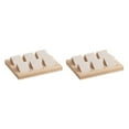 thumbnail image 2 of kurtrusly Wood Earring Card Holder w/ Tray Jewelry Display for Accessory 6 Pair Cream 2Set, 2 of 6