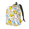 thumbnail image 1 of Saiise Sac à Dos pour Ordinateur Portable avec Impressions de Canards et Ancres - Bretelles Réglables, Résistant à l'Eau, Grande Capacité, Design Élégant, Unisexe pour École, Bureau, Voyage-Petit, 1 of 5