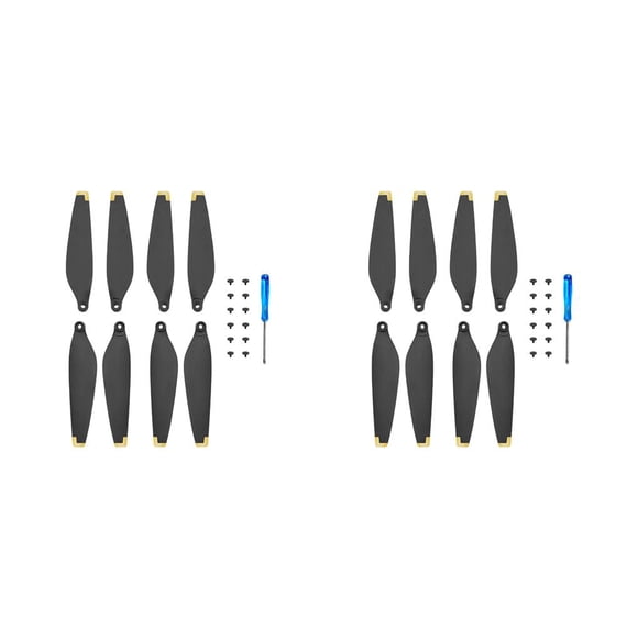 Sidaley 4 pares de hélices de Dron, hélices de plástico para PC, avión de juguete, piezas de repuesto para Mini 3 Pro Type1 NO1