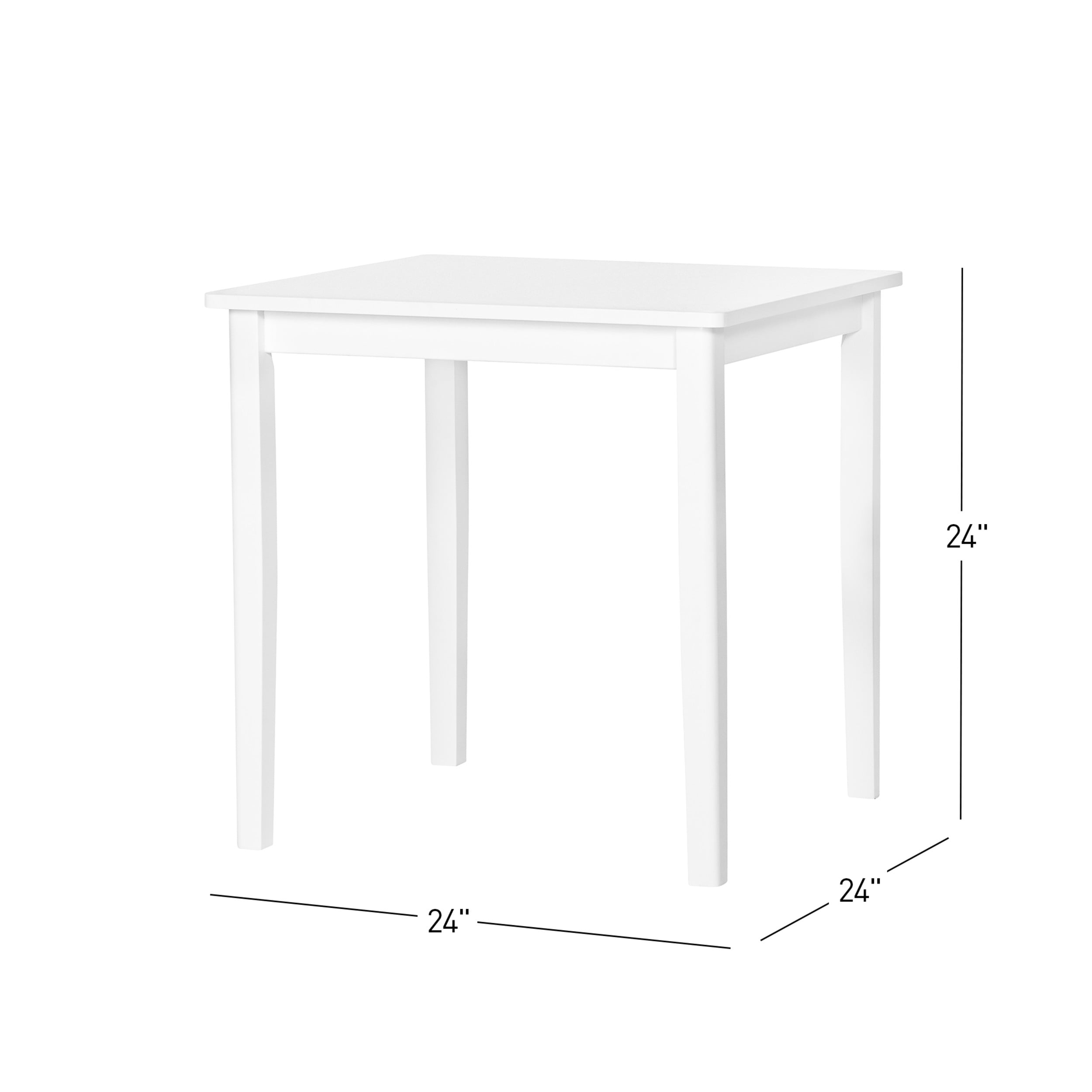 Child Craft Cafe Table and Chairs Set, Includes Table and 2 Chairs, Classic Traditional Design, For Kids Ages 3-6 Years (Matte White)