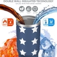 thumbnail image 3 of Modern 30oz Handheld Travel Tumbler with Handle – Double Wall Stainless Steel Insulated Cup, Flip Straw Lid, Leak-Proof & BPA-Free for Hot and Cold Drinks – Durable Coffee & Juice Mug White, 3 of 7