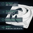 thumbnail image 2 of Arctic ACFAN00304A P14 Max 140mm Case Fan fluid dynamic bearing  max 2800 RPM - PWM - White, 2 of 8