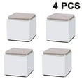 thumbnail image 1 of Non-Slip Furniture Leg Raisers - Heavy Duty Lift Blocks for Table, Couch, Desk, White Color, Square Shape, 1 of 4