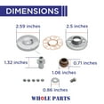 thumbnail image 2 of Whole Parts Dryer Drum Bearing Kit Part# 479332 - Replacement & Compatible with Some Fisher & Paykel Dryers, 2 of 6