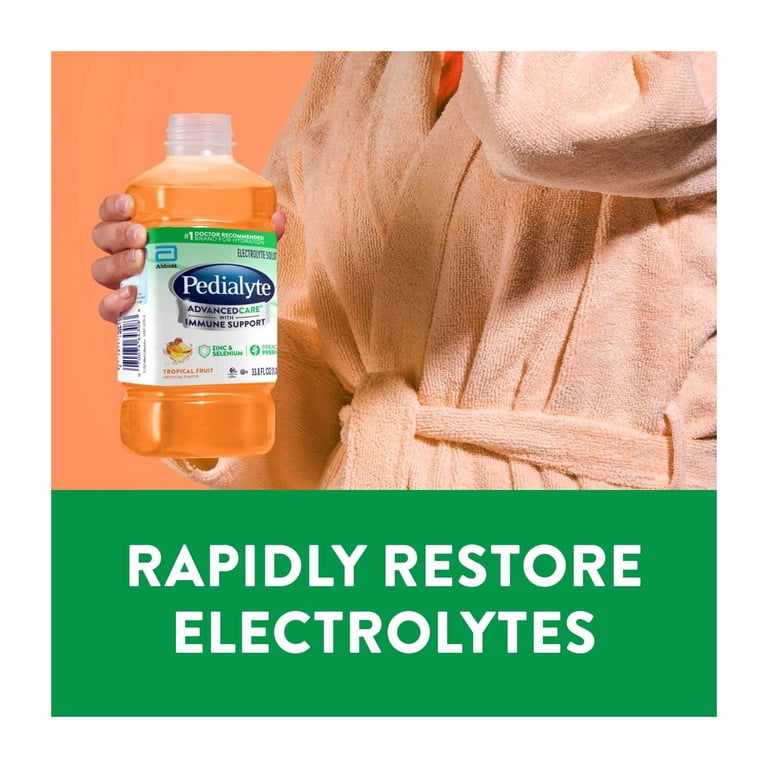Pedialyte AdvancedCare Electrolyte Solution, Tropical Fruit, 1L, 4 Pack photo 3