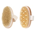 thumbnail image 1 of EeaseCA 2Pcs Wooden Bathing Brush Practical Shower Brush Body Clean Massaging Brush, 1 of 7