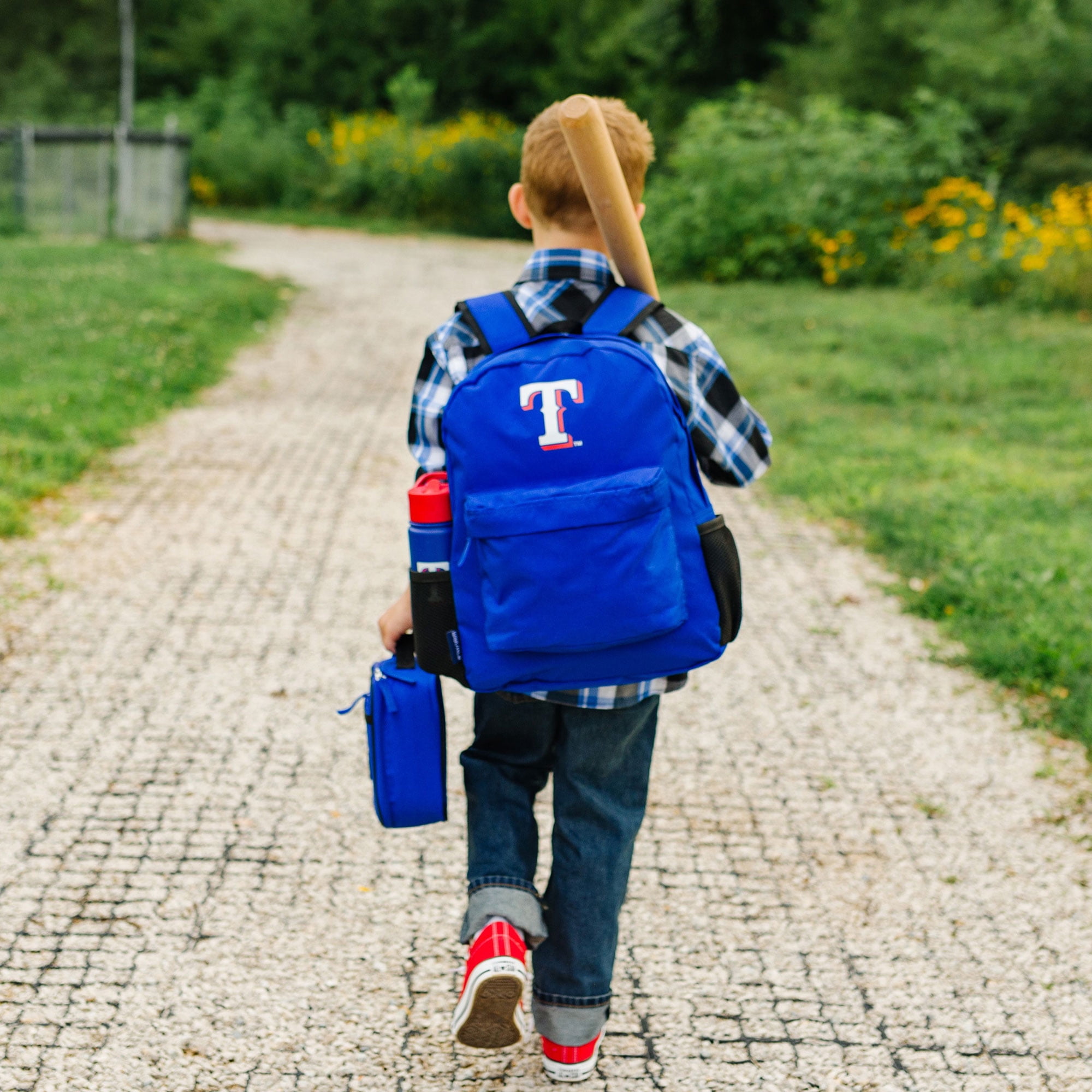 Texas Rangers™ MLB 18 oz Insulated Steel Water Bottle with Flip-Up Straw Lid