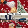 thumbnail image 4 of Christmas Dog Outdoor Rug 5x8 Ft, Non Slip Washable Area Rug, Xmas Tree Poinsettia Botanical Red Patio Rugs Carpet Runner, Large Floor Mat for Indoor/Outdoor Deck Porch Camping, 4 of 8