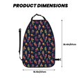thumbnail image 2 of Naloa Colorful Birds 2Pcs Anti-Kick Back Seat Cover Kick Mat, Car Seat Protector with 3 Storage Pockets, 2 of 8