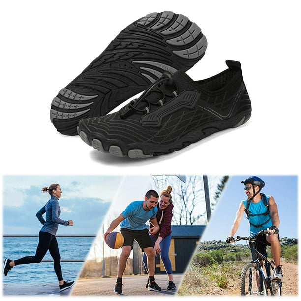 Zapatos Trekking Al Aire Libre Transpirables Ligeros Unisex Sin Resbalón Secado para Hombres Mujeres Aqua