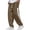 13# Coffee, variant on Mens Track Pants Baggy Drawstring Waist Waffle Knit Lounge Pants Loose Fit Casual Big and Tall Trousers with Pockets Coffee S