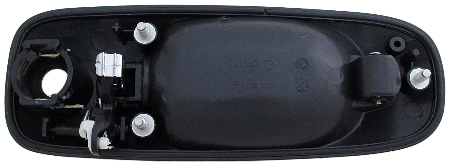 Dorman 93608 Front Passenger Side Exterior Door Handle for Specific Chrysler / Dodge Models, Chrome Lever and Black Housing