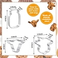 thumbnail image 2 of Juego de cortadores de galletas de vacas, 3 estilos, cortadores de galletas de vacas y cortador de galletas de tarro de conservas Mason para molde de galletas de Navidad Fason WRLF-577, 2 of 7