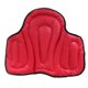 thumbnail image 1 of Cojín de asiento de motocicleta acolchado grueso y práctico de cuero PU y esponja Rojo, 1 of 9