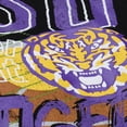 thumbnail image 3 of Men's Mitchell & Ness  Black LSU Tigers Half Time Fleece Crewneck Sweatshirt, 3 of 5