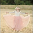 thumbnail image 4 of Topmaker Girl Toddler Full-Length Straight Tulle Tutu Lace Back Party Flower Girl Dress, 2-3T, 4 of 5