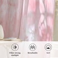 thumbnail image 6 of Pink Marble Semi Sheer Curtains Drapes for Living Room, Bedroom, French Doors Window 96 Inches Long, Modern Abstract Art Elegant Rod Pocket Chiffon Curtain Drapery Voile Draperies Panel, 6 of 8