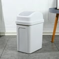 thumbnail image 2 of MOQIN Bathroom Trash Can with Lid ,5.5 Gallons, Plastic Garbage Can with Lid, Waste Basket,Garbage Bin ,Dog Proof Trash,Slim Trash Can for Dorm, Outdoor, Bathroom, Living Room, Office, Kitchen, 2 of 3