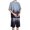 Dark Gray, variant on Vedolay Matching Short Sets Men's 2 Piece Outfits Casual Floral Print Shirts and Drawstring Waist Shorts,Gray XL