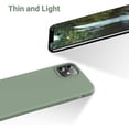thumbnail image 4 of Case  iPhone 12&12 Pro 6.1 inch [Silky and Soft Touch Series] Premium Liquid Silicone Rubber Full-Body Protective Bumper Case for ,Calke Green, 4 of 15