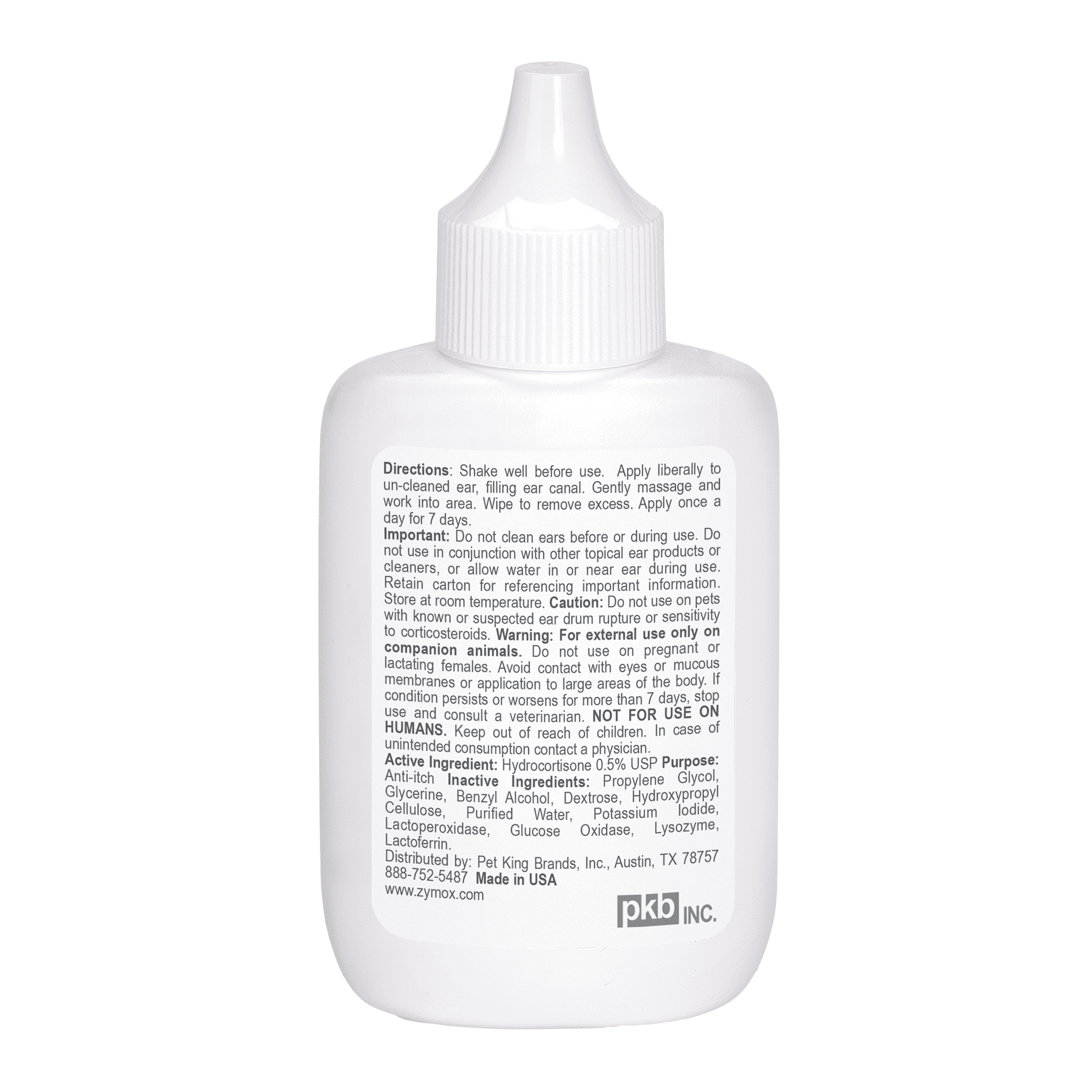 Zymox Ear Solution With 0.5-Percent Hydrocortisone, 1.25 Ounce