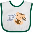 thumbnail image 3 of Inktastic Memaw's Little Monkey Boys or Girls Baby Bib, 3 of 4