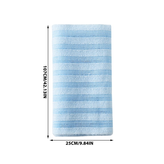 Hand Towel,Bathroom Towels,Long Bath Towel Stripe Bath Towel Absorbent & Gentle Body Cleansing Bath Wipe Stretch Back Towel For Daily Use 39.37x9.84in