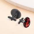 thumbnail image 6 of Ink Plant Elegant Cufflink Set for Formal Attire, Made of Stainless Steel, Ideal for Weddings and Business Meetings, Includes Cufflinks and Shirt Clip, 6 of 6