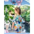 thumbnail image 3 of Swimsuit Cover-Up Disney Lilo & Stitch Girl Light Green 4-7Y, 3 of 7