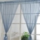 thumbnail image 5 of 1 Panel Barra de Bolsillo Ventana Voile Cortina Cenefa para Sala de Puerta Corrediza de Dormitorio Gris - 132x240cm, 5 of 5