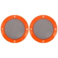 thumbnail image 1 of 2uds 4'' Naranja Coche Audio Altavoz Funda Malla Subwoofer Rejilla Protector, 1 of 7