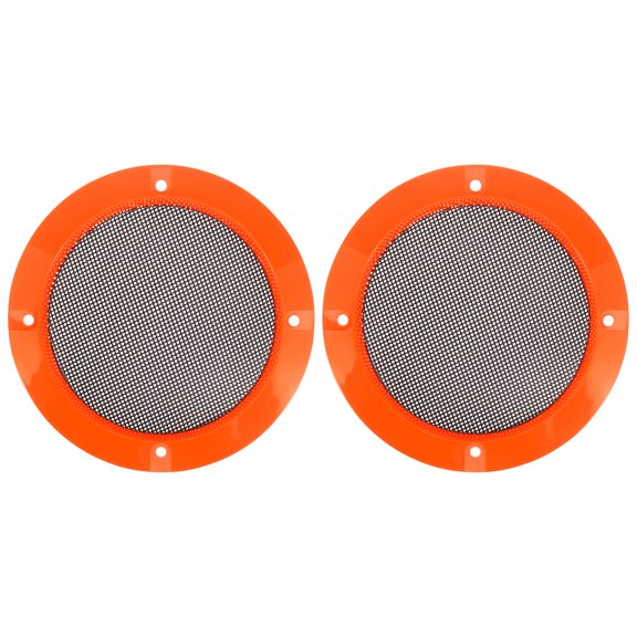 2uds 4'' Naranja Coche Audio Altavoz Funda Malla Subwoofer Rejilla Protector