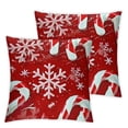 thumbnail image 2 of Acheng Christmas Pillow Cover Candy Canes Decorative Throw Pillow Cover Red Xmas Merry Christmas Pillow Cases Winter Porch Patio Outdoor Pillowcase Cushion Cover,2 Pcs White, 2 of 6