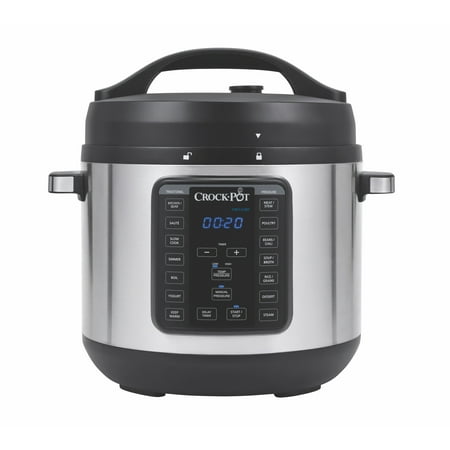 Crock-Pot 8 Qt 8-in-1 Multi-Use Express Crock Programmable Slow Cooker, Pressure Cooker, SautÈ, and Steamer, Stainless