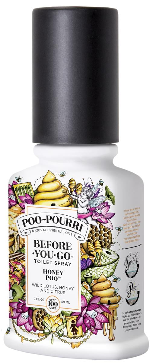 PooPourri BeforeYouGo Toilet Spray, Honey Poo Scent, 2oz