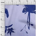 thumbnail image 2 of oneOone Cotton Poplin Blue Fabric Abstract-Uneven Floral Silhouette Pattern Sewing Fabric By The Yard Printed Diy Clothing Sewing Supplies 42 Inch Wide, 2 of 4