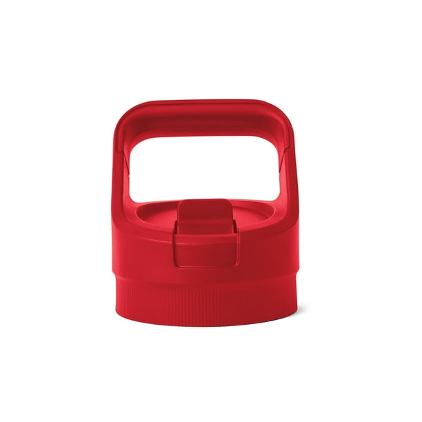 Tapa con pajita para botella Yeti Yonder, color a juego, rojo rescate