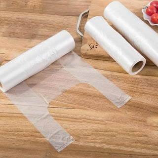 12” x 20” Plastic Bags Roll, PAPRMA Clear Food Storage Bags 350pcs on a  Roll, Plastic Produce Bags for Food Vegetable Bread Fruit Meat, Plastic  Clear