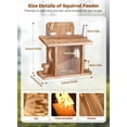 thumbnail image 3 of Comedero para ardillas Turosur, mesa de pícnic duradera de madera para exteriores, 3 of 7
