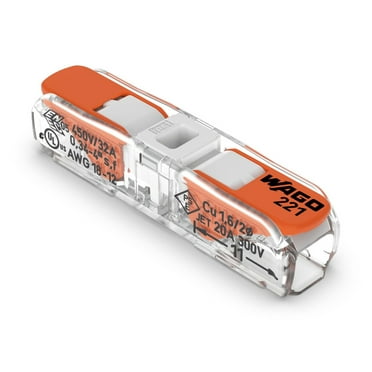 WAGO 221-2401 Transparent Inline Splicing Wire Connector 60 Pack