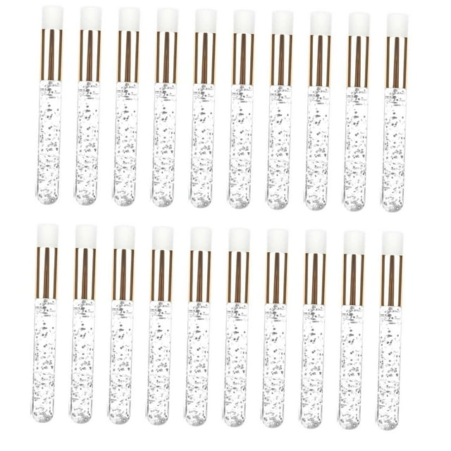 20 piezas de cepillos de champú para pestañas Baoblaze Cepillo profesional de lavado