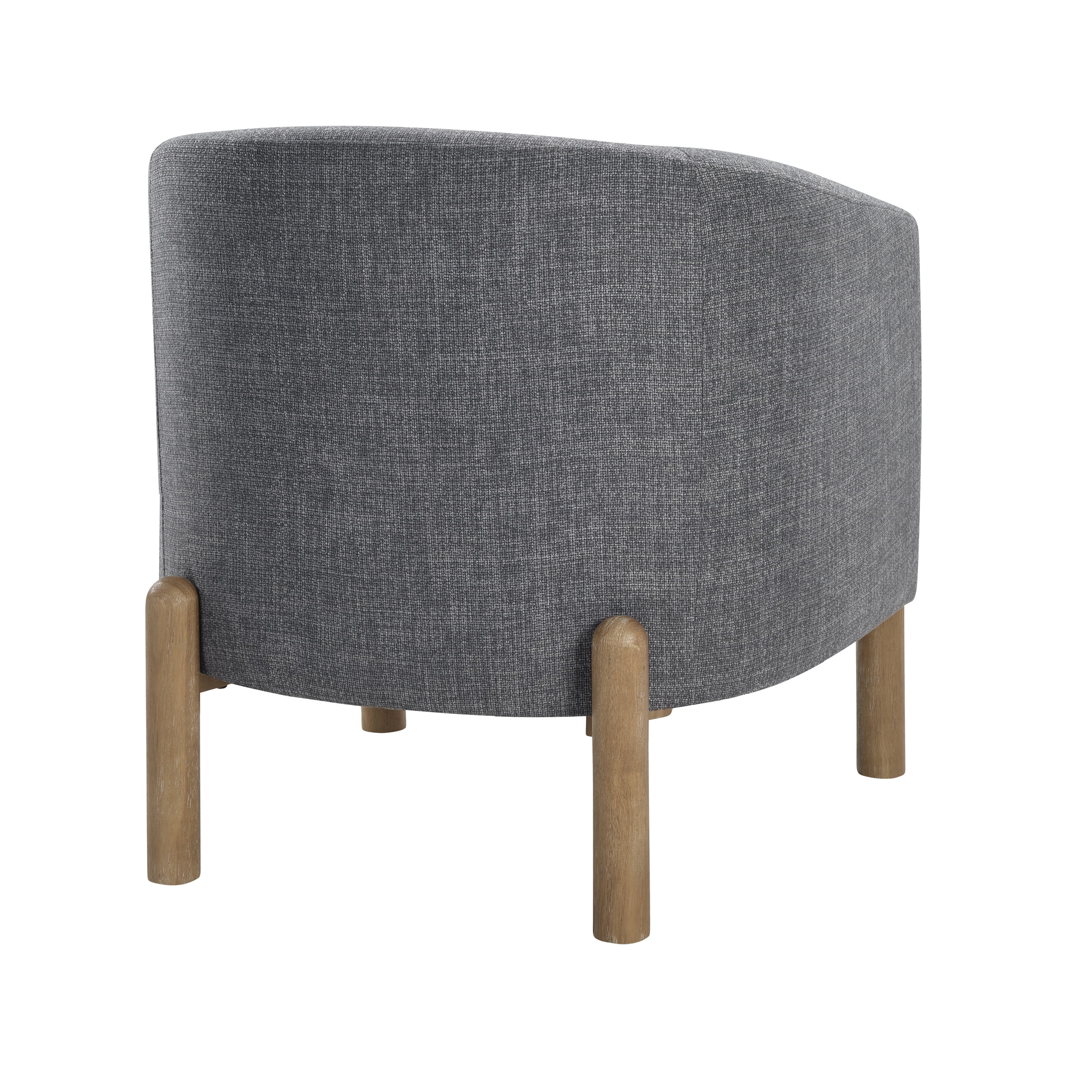 OakvillePark Westbright Textured Fabric Barrel Accent Chair, Gray